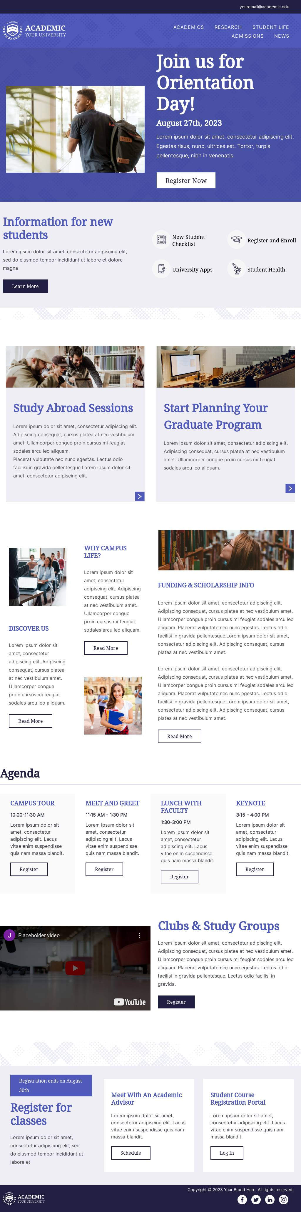 template for a student onboarding email 